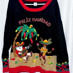 Vintage Holiday Time Christmas Sweater